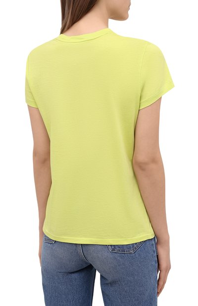 Хлопковая футболка POLO RALPH LAUREN светло-зеленого цвета по цене 9910 руб., арт. 211838079, фото 4 Хлопковая футболка POLO RALPH LAUREN, арт. 211838079, фото 4