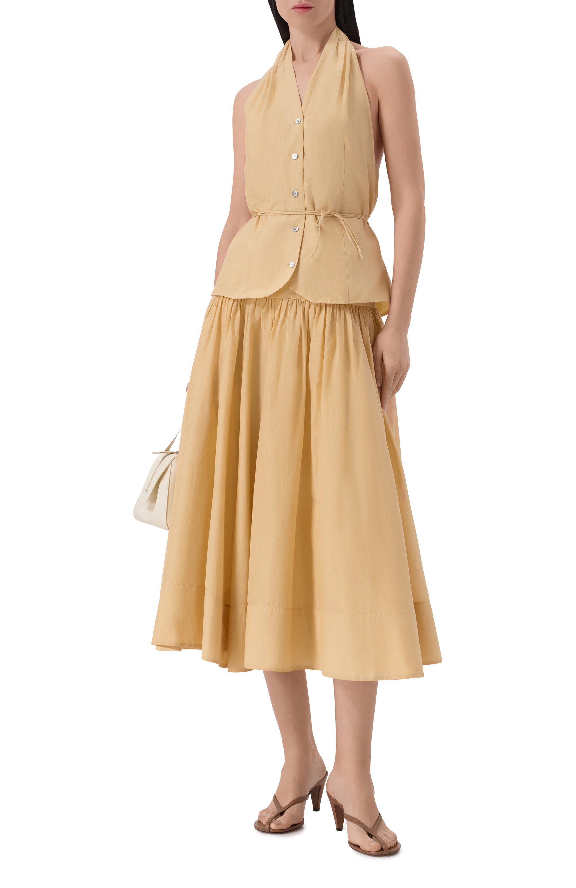 Юбка из хлопка и шелка 12 STOREEZ, арт. 137698, фото 2