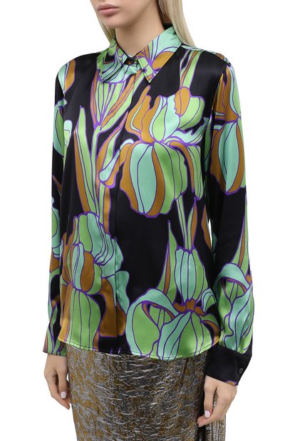 Шелковая рубашка DRIES VAN NOTEN, арт. 202-10764-1135, фото 3