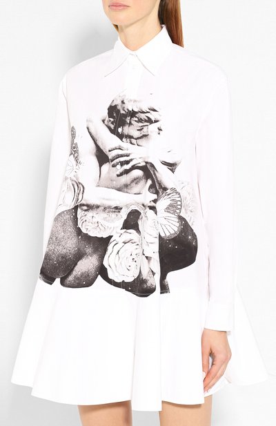 Хлопковое платье VALENTINO белого цвета по цене 225000 руб., арт. SB0VAPN552G, фото 3 Хлопковое платье VALENTINO, арт. SB0VAPN552G, фото 3