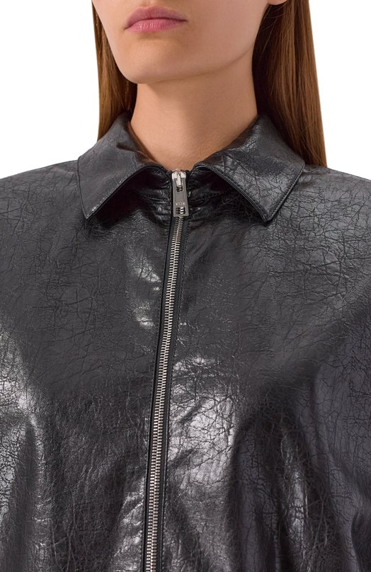 Рубашка из вискозы MSGM 3941MDH23X/257616 Чёрный  3941MDH23X/257616 Фото 5