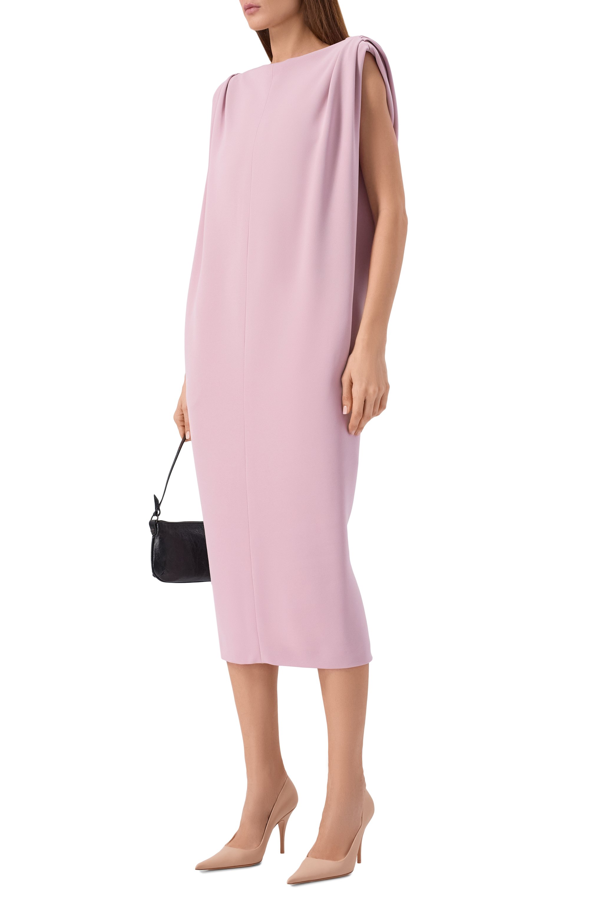 Платье из шелка и шерсти BALENCIAGA, арт. 872519/TUT14, фото 2