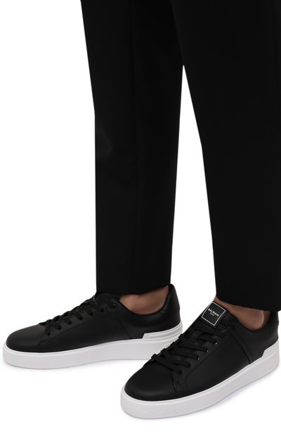 Кожаные кеды b-court BALMAIN, арт. XM1VI288/LVTR, фото 3