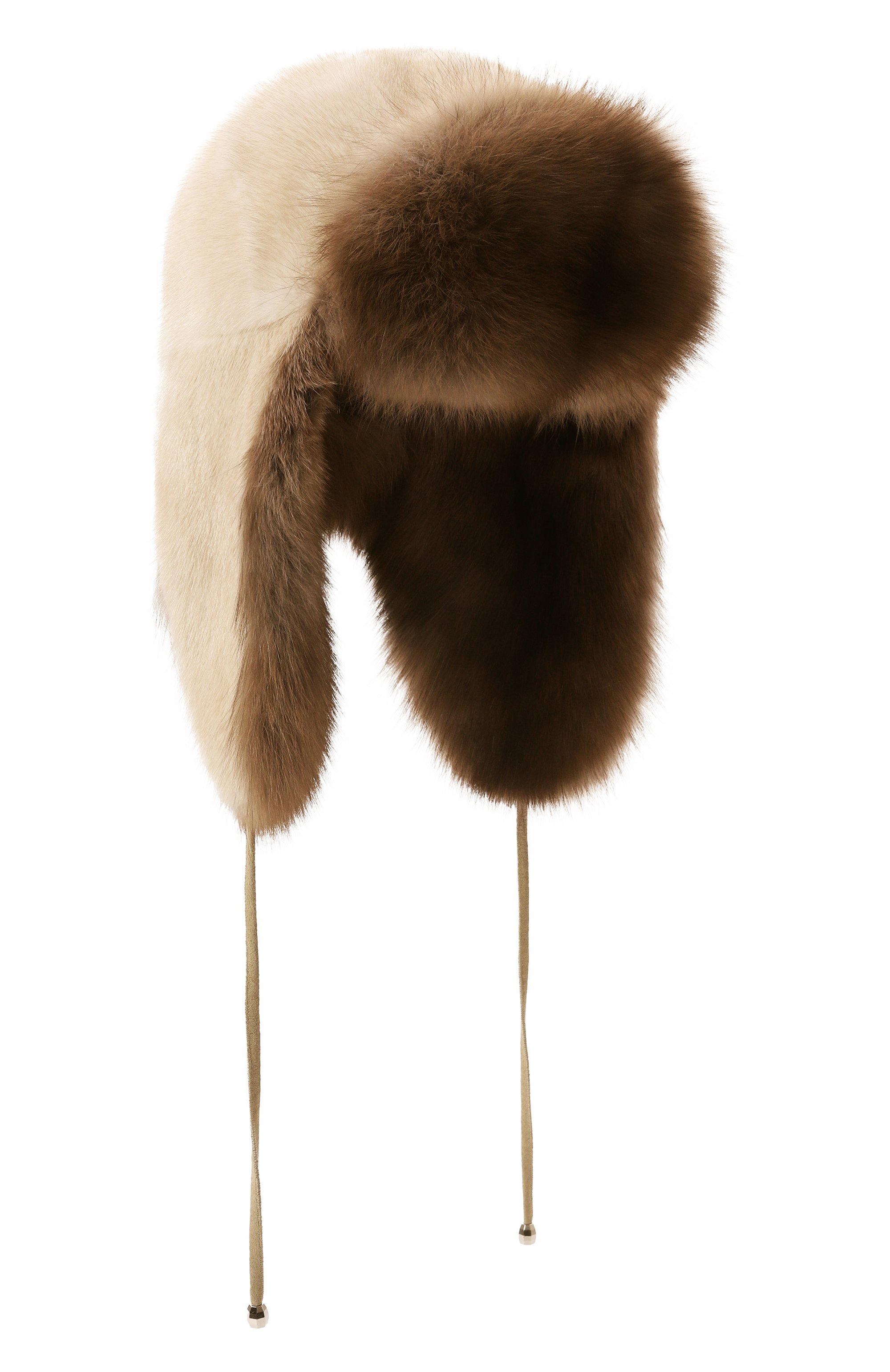 Меховая шапка-ушанка из норки и соболя VICTORIA KUSENKOVA, арт. 099603641094, фото 1