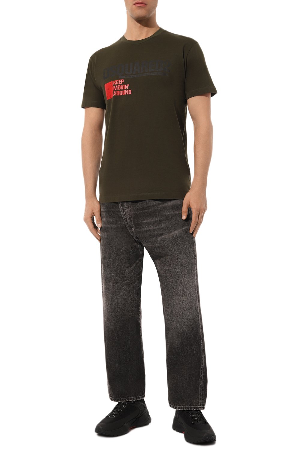 Хлопковая футболка DSQUARED2, арт. S71GD1462/S24662, фото 2