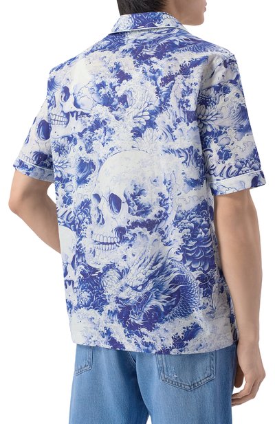 Рубашка изо льна и хлопка PHILIPP PLEIN, арт. SAFC MRP2551 PTE003N, фото 4