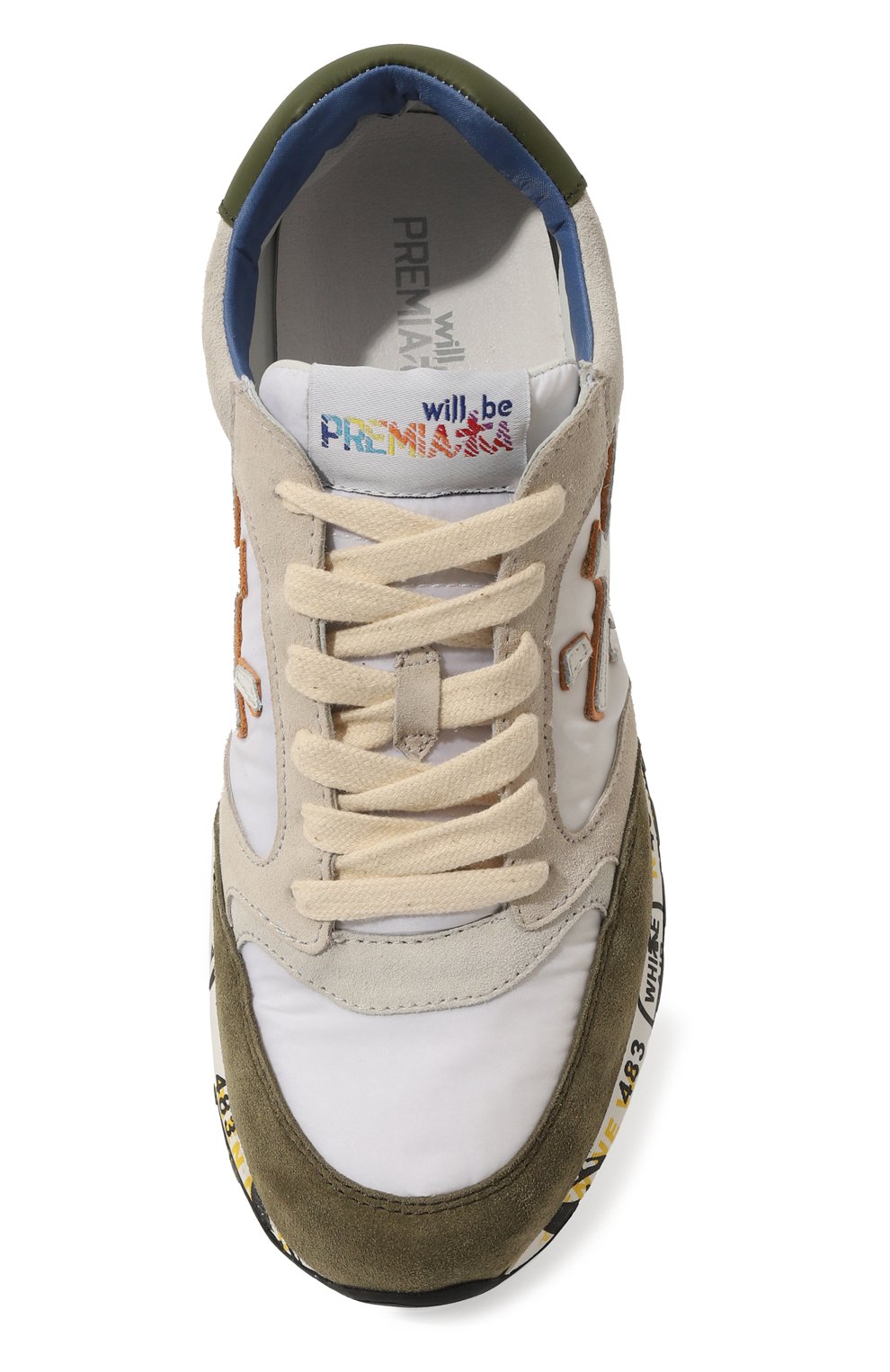 Комбинированные кроссовки zac PREMIATA WILL BE хаки цвета по цене 21200 руб., арт. 18091847/ZAC ZAC/36-40, фото 4 Комбинированные кроссовки zac PREMIATA WILL BE, арт. 18091847/ZAC ZAC/36-40, фото 4
