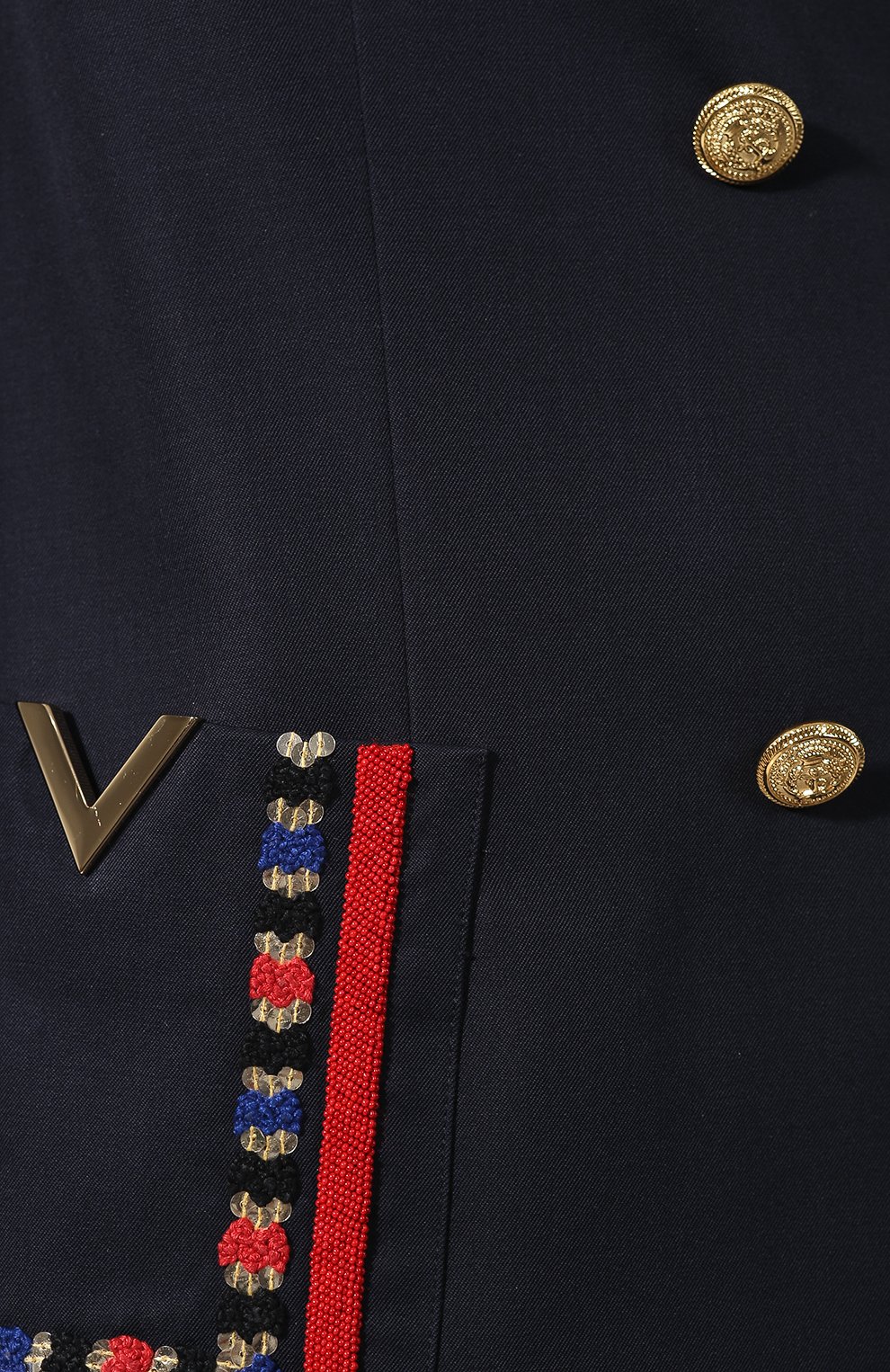 Шерстяной жакет VALENTINO, арт. RB3CE1H54FD, фото 5