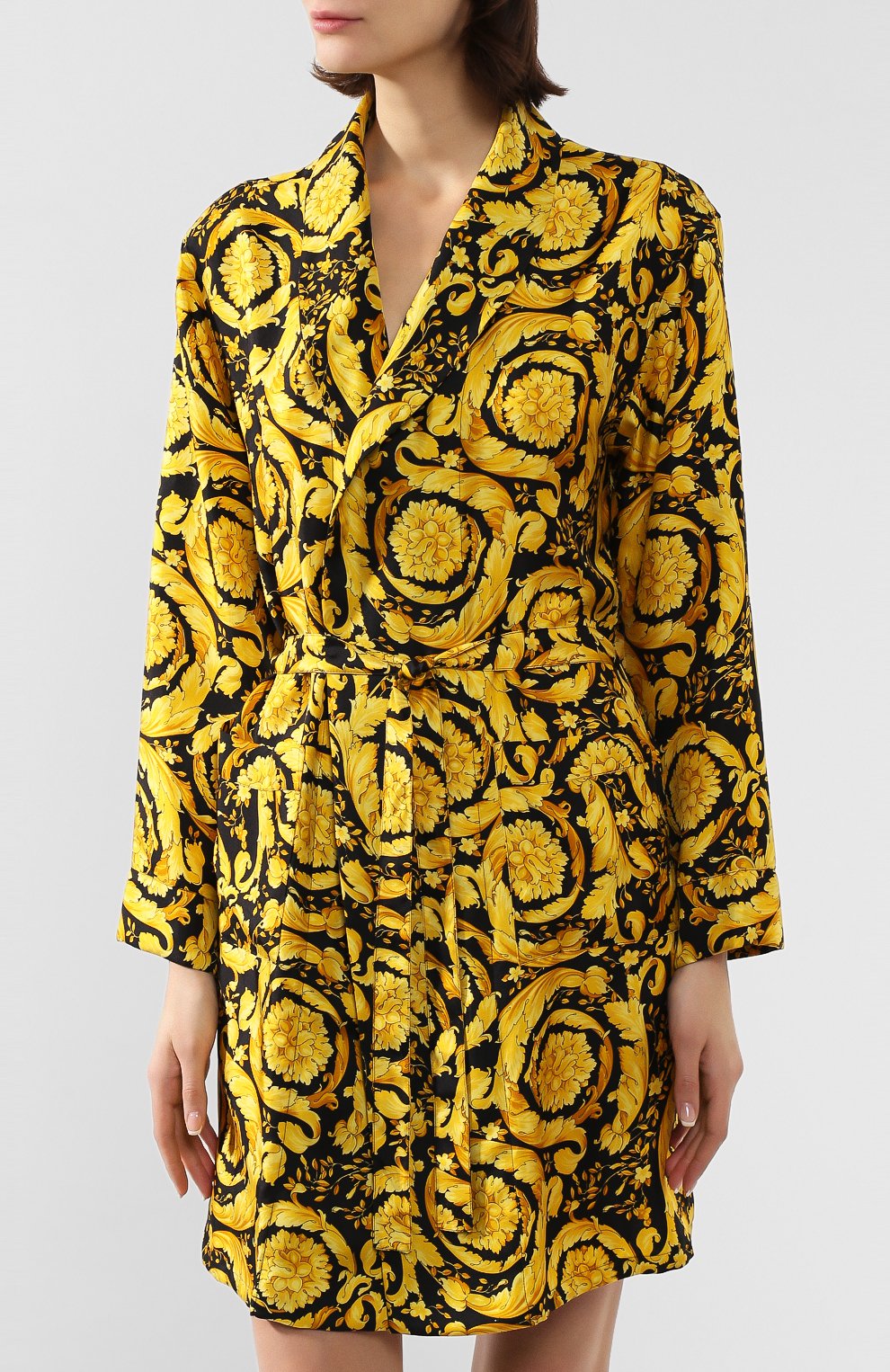 Шелковый халат VERSACE, арт. AUD05062/A232999, фото 3