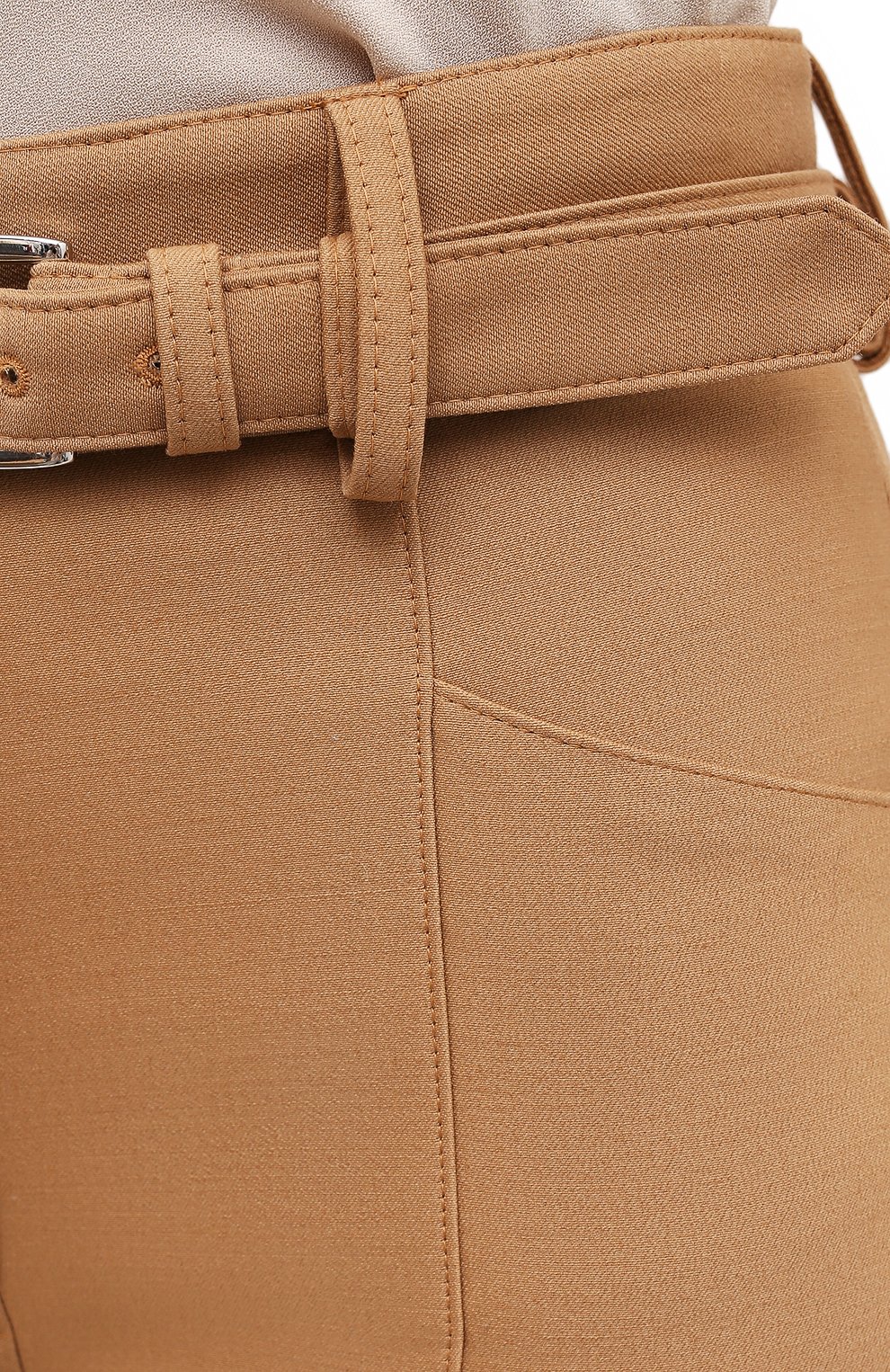 Брюки из шерсти и шелка PROENZA SCHOULER бежевого цвета по цене 125500 руб., арт. R2116008-AW112, фото 5 Брюки из шерсти и шелка PROENZA SCHOULER, арт. R2116008-AW112, фото 5