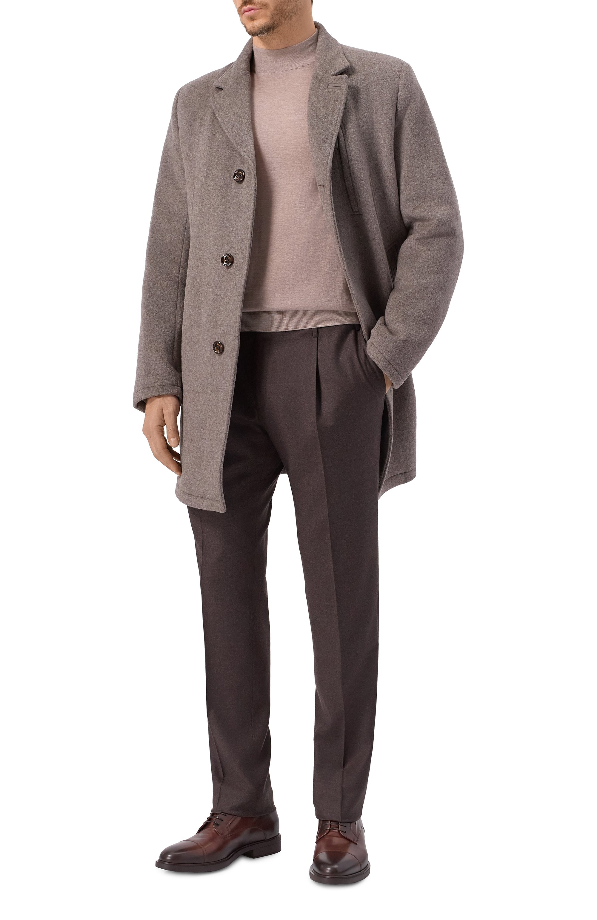 Пальто из шерсти и вискозы GIMO'S, арт. 5W20.U.440.605, фото 2