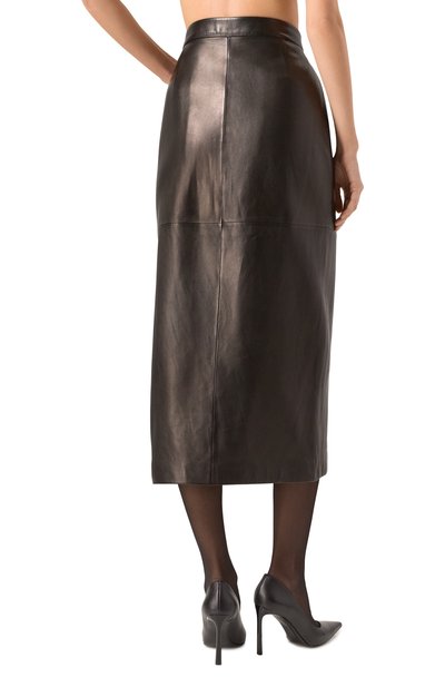 Кожаная юбка MVST черного цвета по цене 240000 руб., арт. ZBET-Y343-2/Z2759-2, фото 4 Кожаная юбка MVST, арт. ZBET-Y343-2/Z2759-2, фото 4