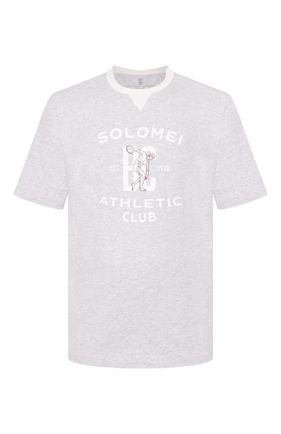 Мужская хлопковая футболка BRUNELLO CUCINELLI, арт. M0B131001W