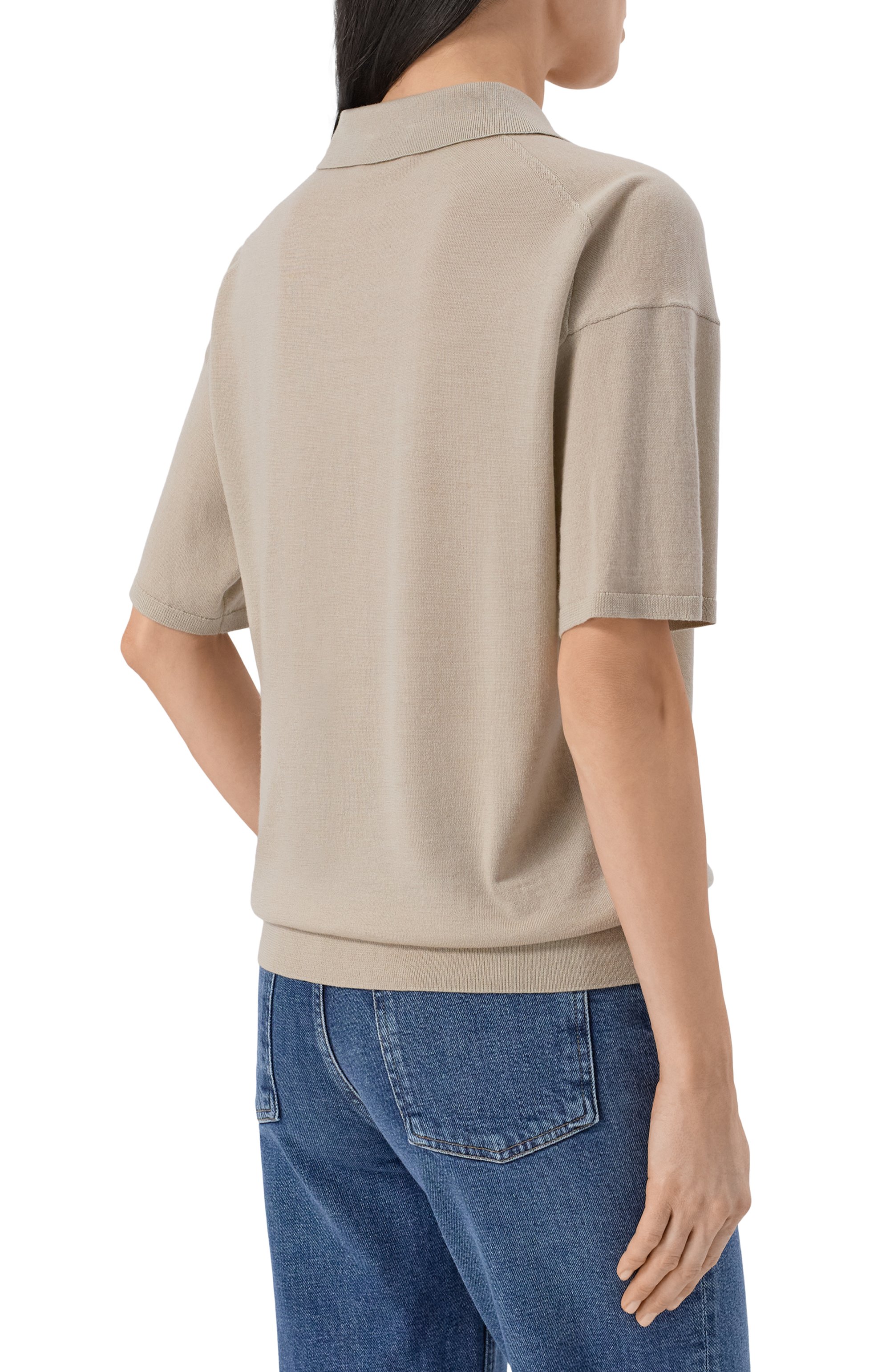 Поло из шерсти и шелка 12 STOREEZ, арт. 137330, фото 4