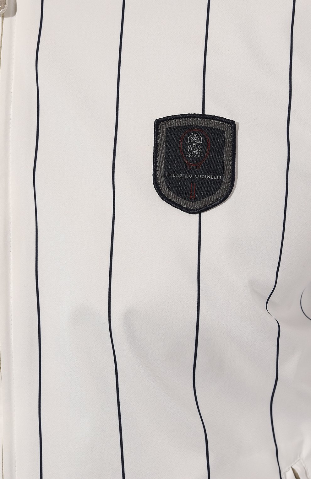 Бомбер BRUNELLO CUCINELLI белого цвета по цене 149000 руб., арт. MB417B2305, фото 5 Бомбер BRUNELLO CUCINELLI, арт. MB417B2305, фото 5