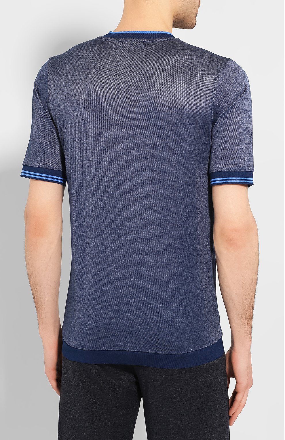 Джемпер из смеси шелка и хлопка ZILLI, арт. MET-NT300-JELU1/MC02, фото 4