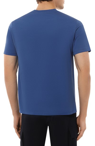 Хлопковая футболка VAN LAACK синего цвета по цене 13250 руб., арт. PA0L0/Z20044, фото 4 Хлопковая футболка VAN LAACK, арт. PA0L0/Z20044, фото 4