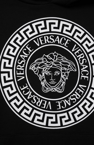 Хлопковое худи VERSACE, арт. 1001677/1A01377/4A-6A, фото 3