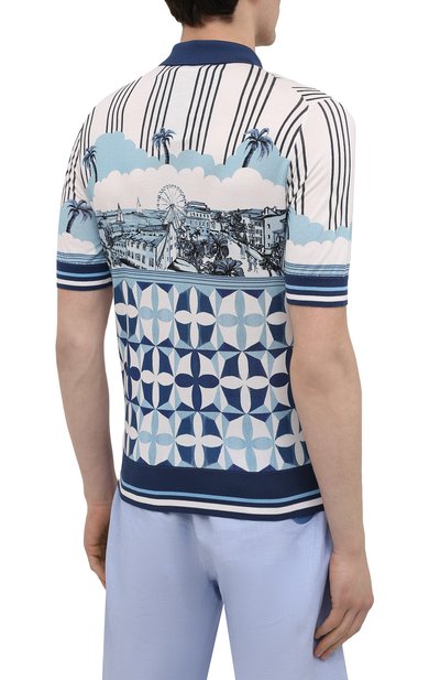 Шелковое поло DOLCE & GABBANA, арт. GXA75T/JAHID, фото 4