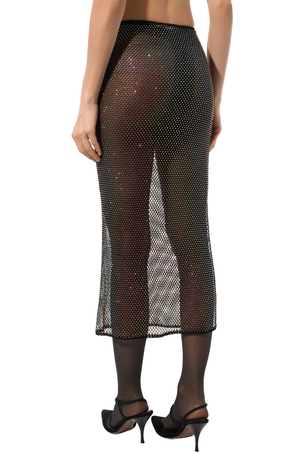 Юбка с отделкой стразами PARAMIDONNA, арт. SS24GRBL, фото 4