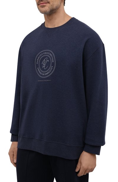 Хлопковый свитшот BRUNELLO CUCINELLI, арт. M0T353420W, фото 3