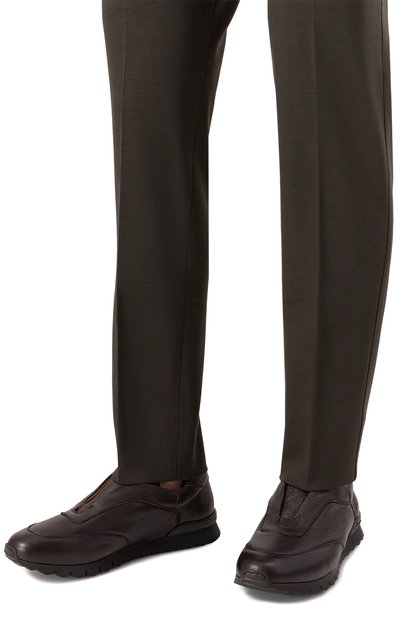 Кожаные кроссовки KITON, арт. USSA107N0012601, фото 3