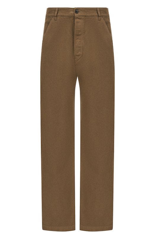 Хлопковые брюки Dries Van Noten 020934-2043-705 Коричневый 020934-2043-705