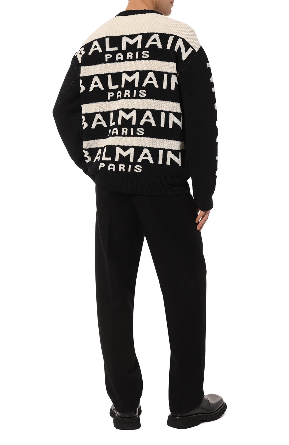 Свитер BALMAIN черного цвета по цене 132000 руб., арт. YH1KE010KC56, фото 2 Свитер BALMAIN, арт. YH1KE010KC56, фото 2