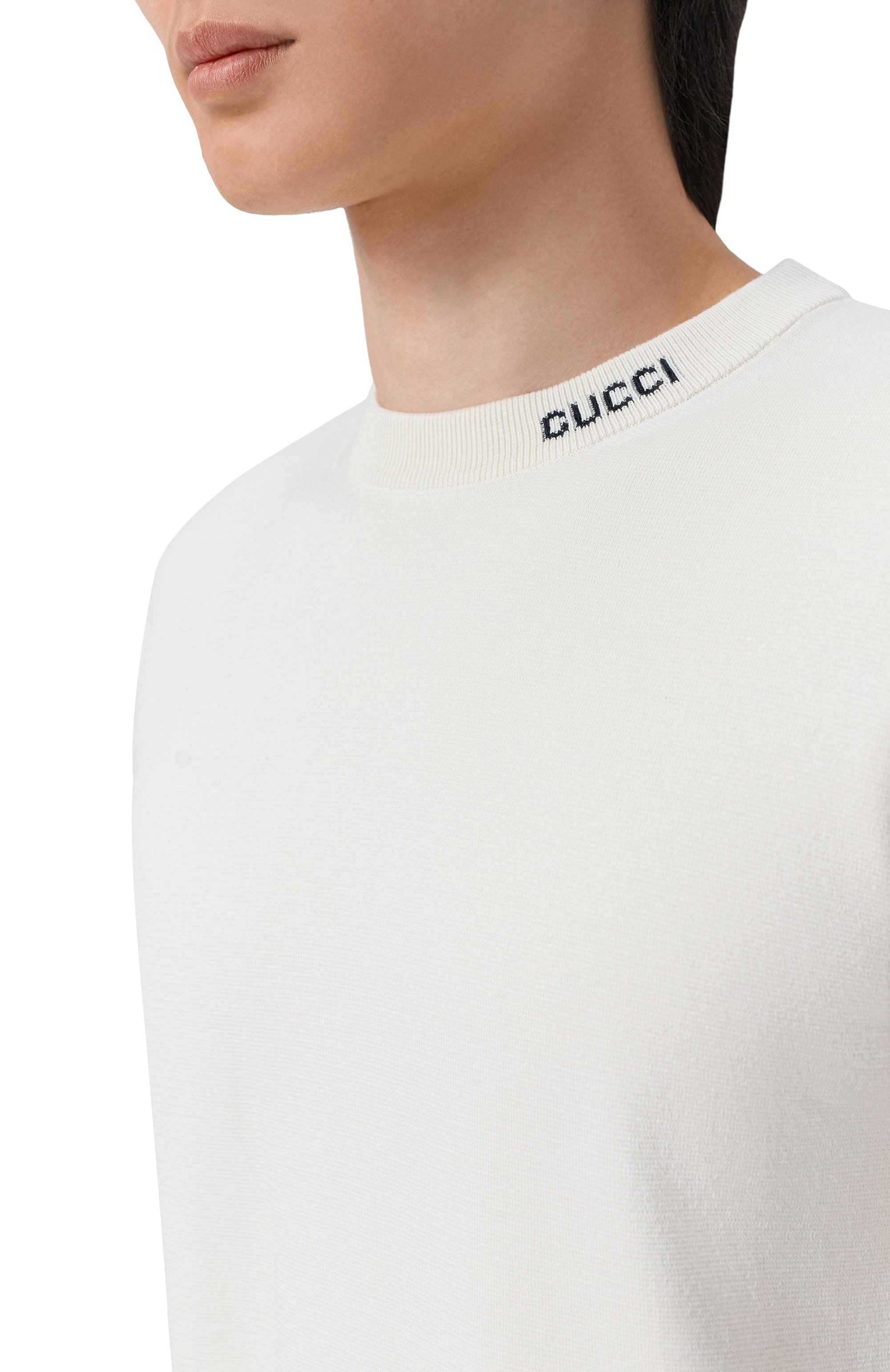 Футболка из шелка и хлопка GUCCI, арт. 787736/XKD2A, фото 5