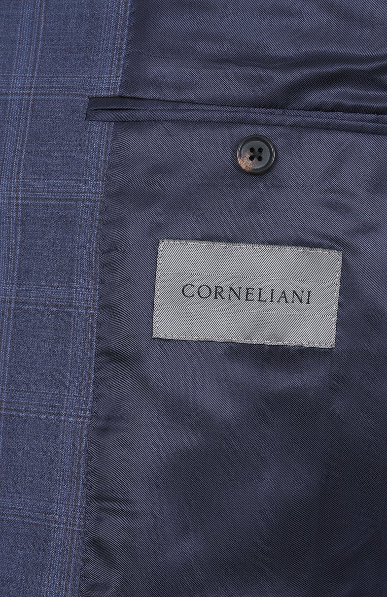Мужской шерстяной костюм CORNELIANI темно-синего цвета, арт. 25X008-2517421_SET | Фото 9 (Материал внешний: Шерсть; Рукава: Длинные; Костюмы М: Однобортный; Стили: Классический, Кэжуэл; Автоматизация состава: Проставлено; Авт�оматизация ТО: Проставлено)