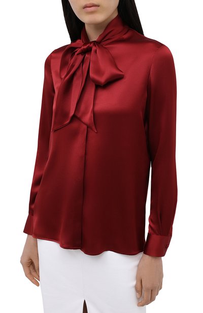 Шелковая блузка SAINT LAURENT, арт. 635897/Y2B43, фото 3