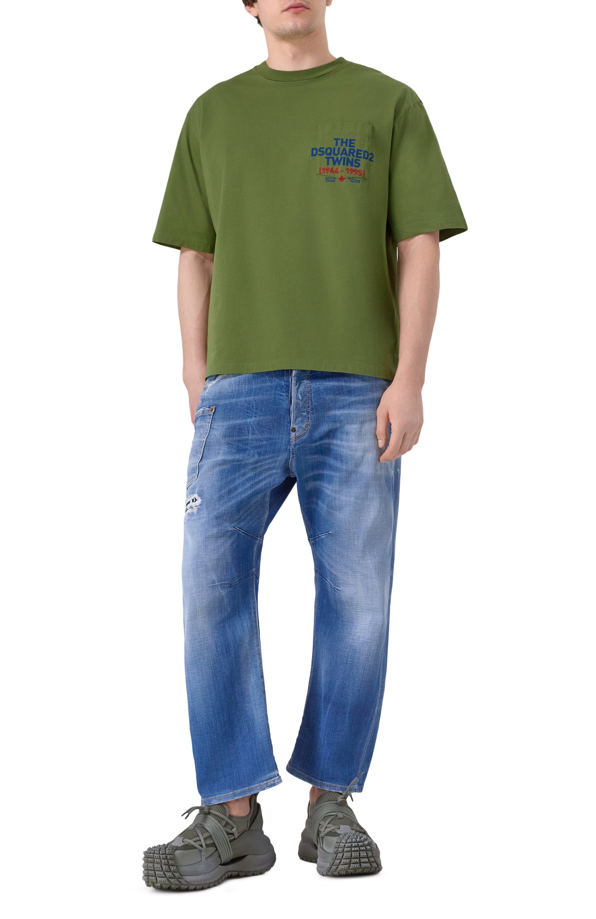 Текстильные кроссовки EMPORIO ARMANI, арт. X4X653/XR341, фото 2