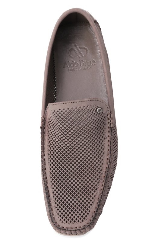 Мокасины из нубука Aldo Brue AB0010Q-VNVN Бежевый  AB0010Q-VNVN Фото 6