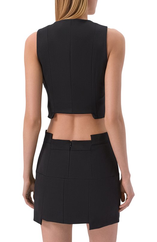 Шерстяной жилет VETEMENTS WE76TV360B/25025 W00L Чёрный  WE76TV360B/25025 W00L Фото 4