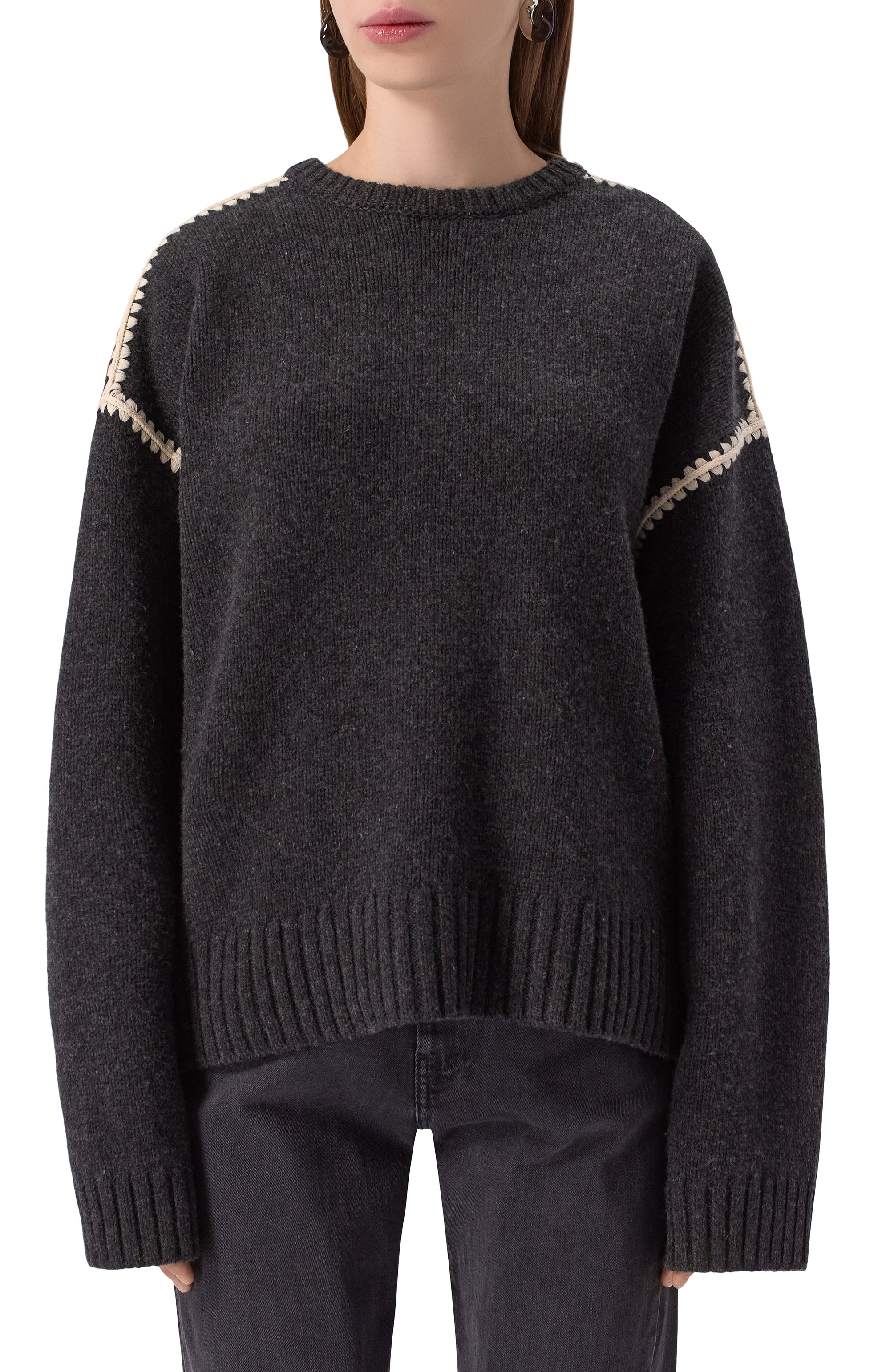 Свитер из шерсти и кашемира TOTEME, арт. 241-WRT1025-YA0004, фото 3