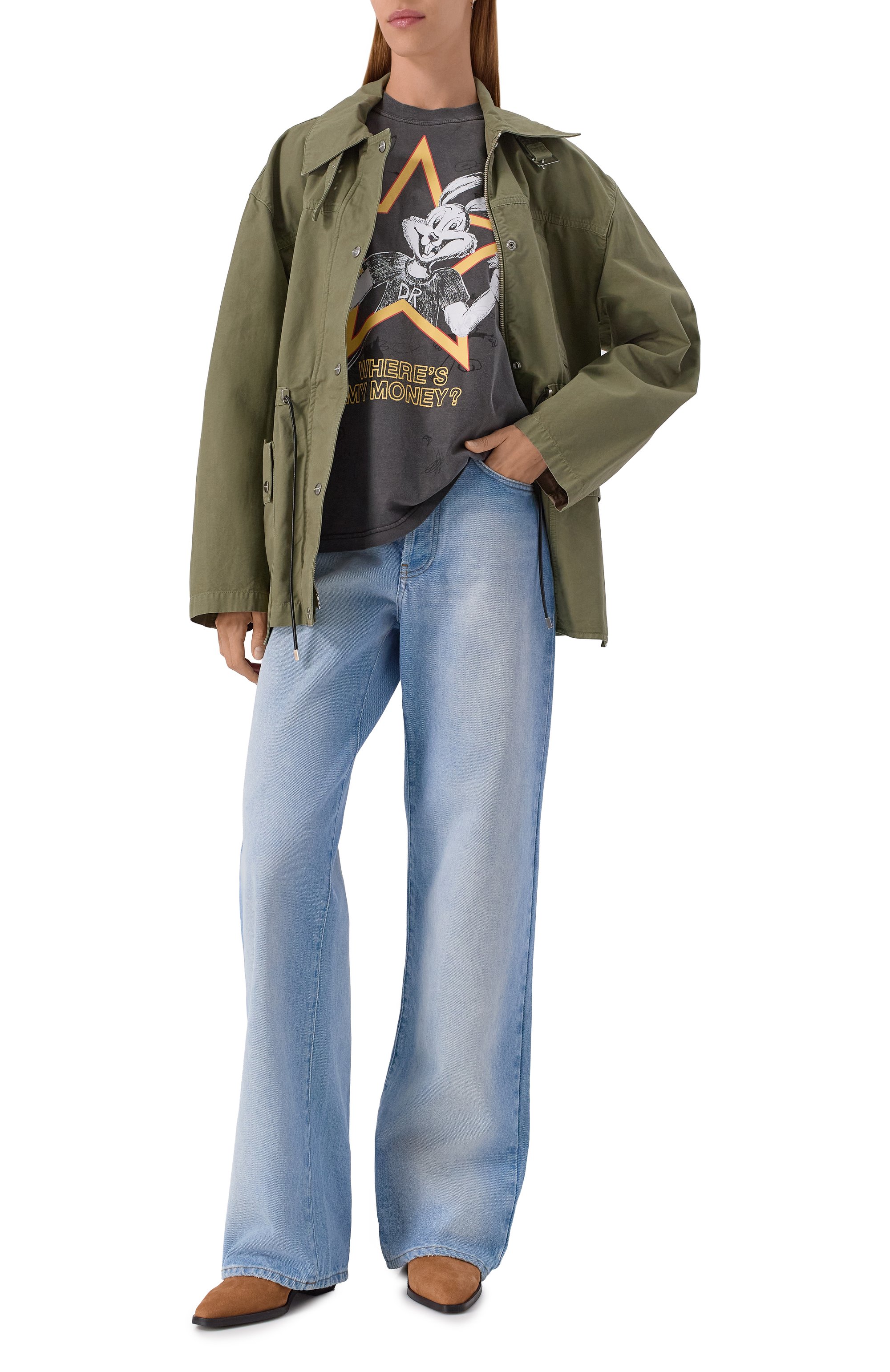 Хлопковая футболка DOMREBEL, арт. CASHBUN T-SHIRT, фото 2