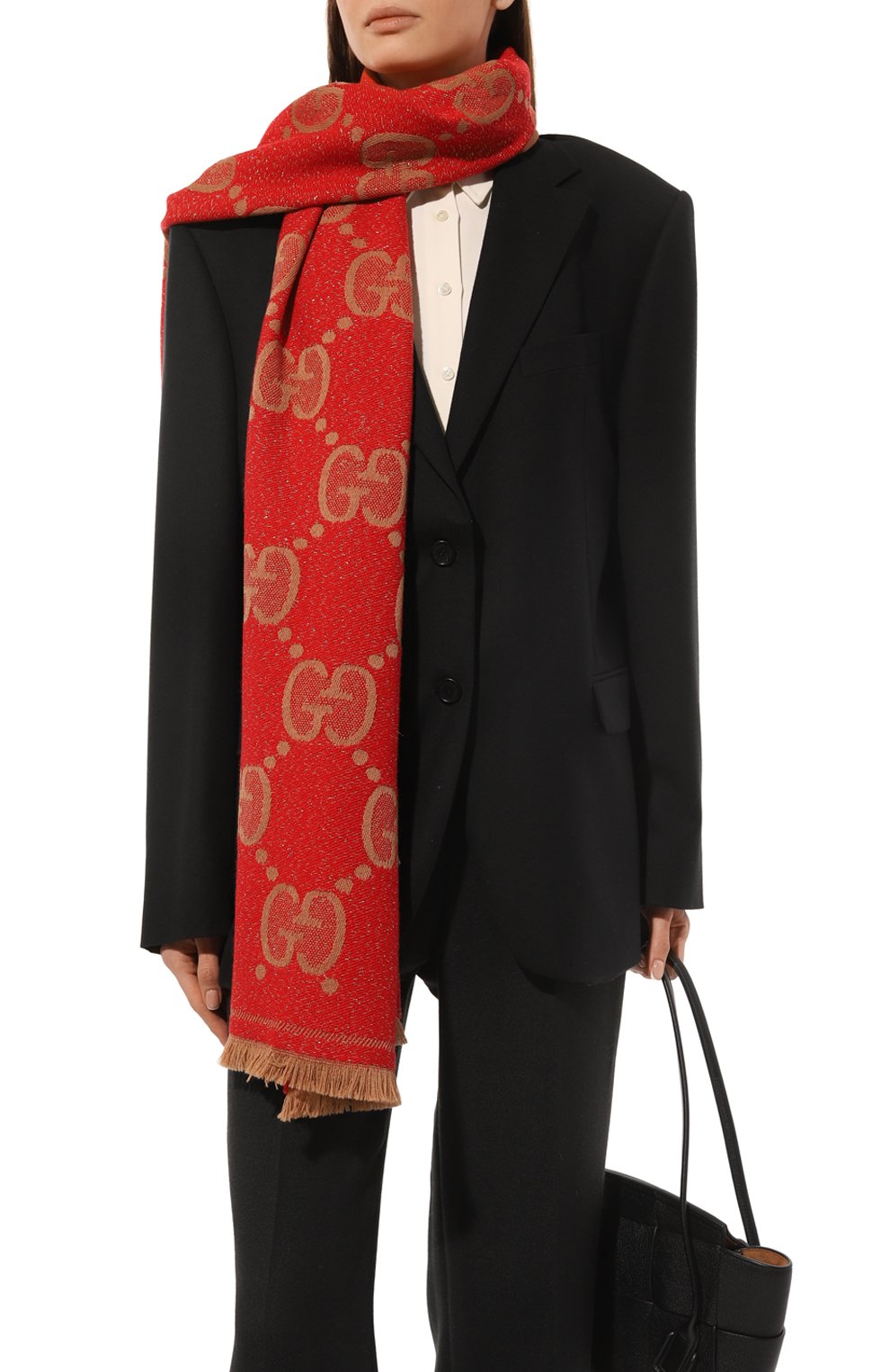 Шерстяной шарф GUCCI, арт. 598993 3GC15, фото 2