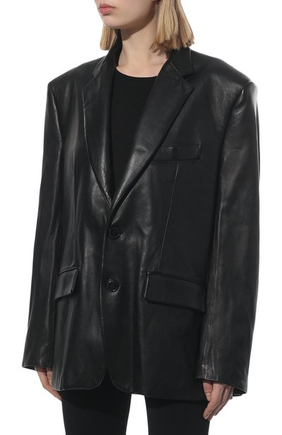Кожаный жакет VETEMENTS, арт. UE52JA550BL 2434/W, фото 3