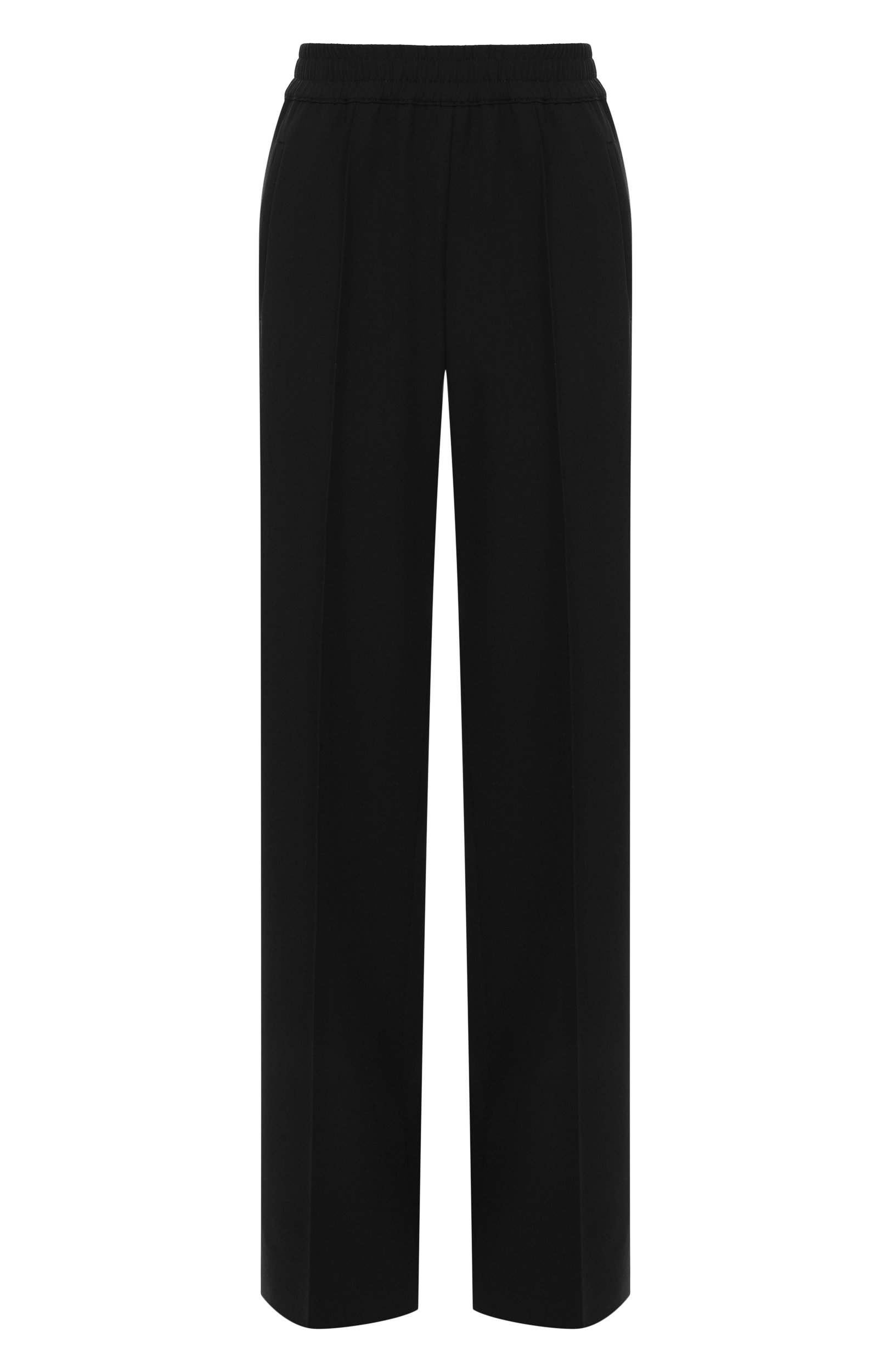 Шерстяные брюки DOLCE & GABBANA черного цвета по цене 99500 руб., арт. FTC6ZT/FU20W, фото 1 Шерстяные брюки DOLCE & GABBANA, арт. FTC6ZT/FU20W, фото 1