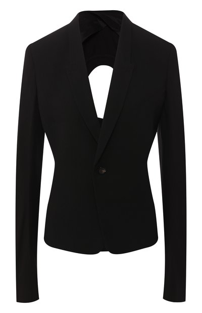 Женский жакет из см еси шерсти и вискозы RICK OWENS, арт. RP19S6736/WEGJA