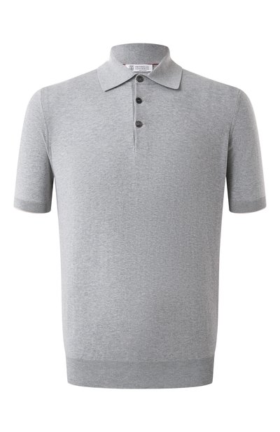Мужская хлопковое поло BRUNELLO CUCINELLI, арт. M29800125