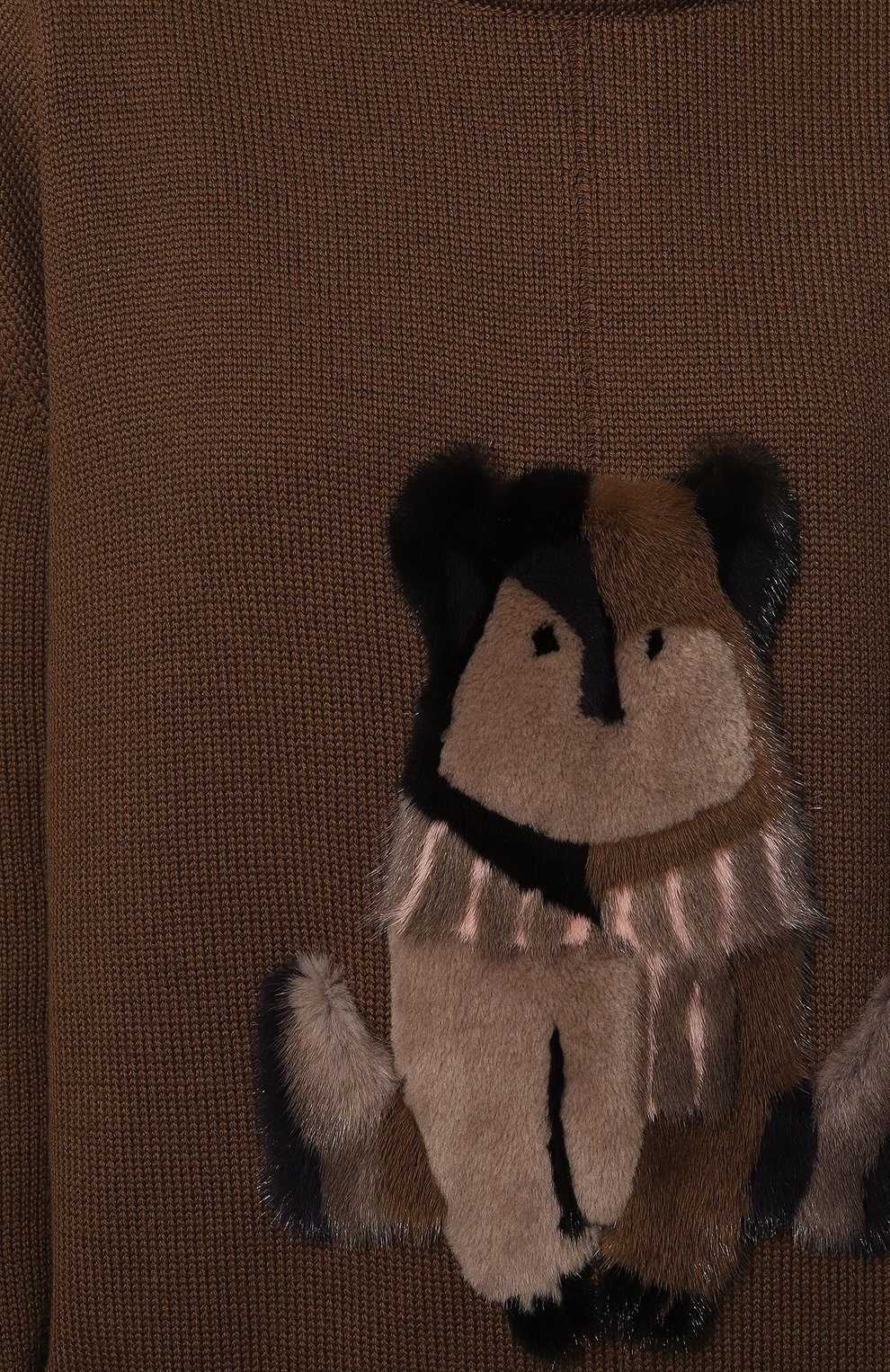 Шерстяной свитер с меховой отделкой COLOR TEMPERATURE, арт. М-10/511, фото 5