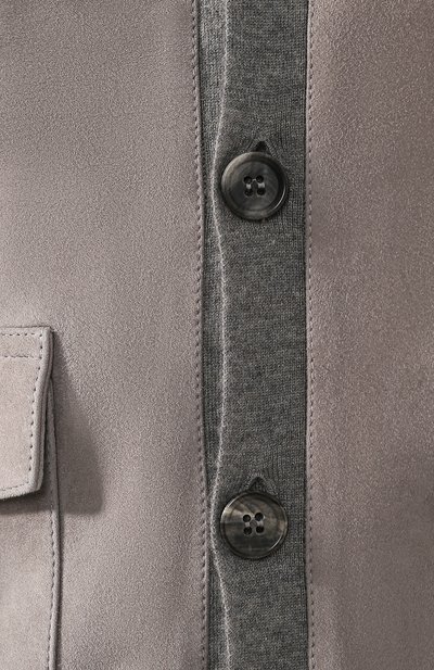 Кашемировый кардиган с кожаной отделкой RALPH LAUREN, арт. 790730588, фото 5