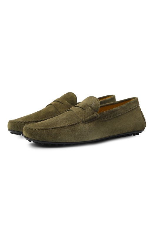 Замшевые мокасины City Gommino Tod’s XXM42C00640RE0 Хаки XXM42C00640RE0