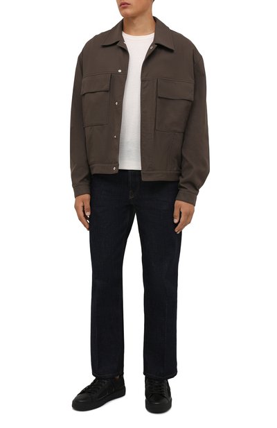 Комбинированные кеды b-court BALMAIN черного цвета по цене 69450 руб., арт. WM1VI268/TSNF, фото 2 Комбинированные кеды b-court BALMAIN, арт. WM1VI268/TSNF, фото 2