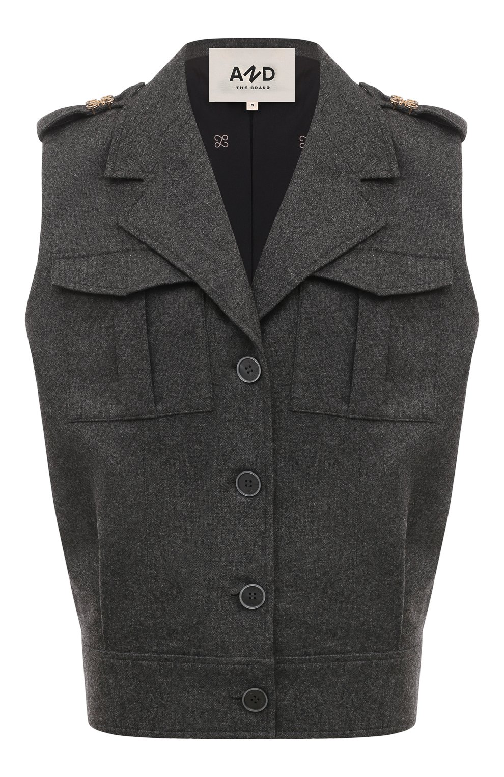 Жилет из шерсти и кашемира AND THE BRAND, арт. V001-2007-991-S24, фото 1