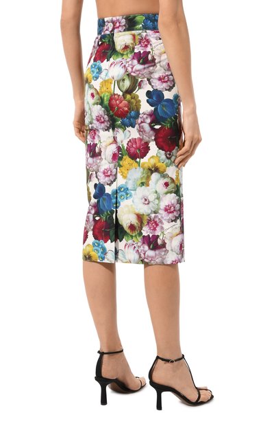 Хлопковая юбка DOLCE & GABBANA, арт. F4CDFT/HS5Q2, фото 4