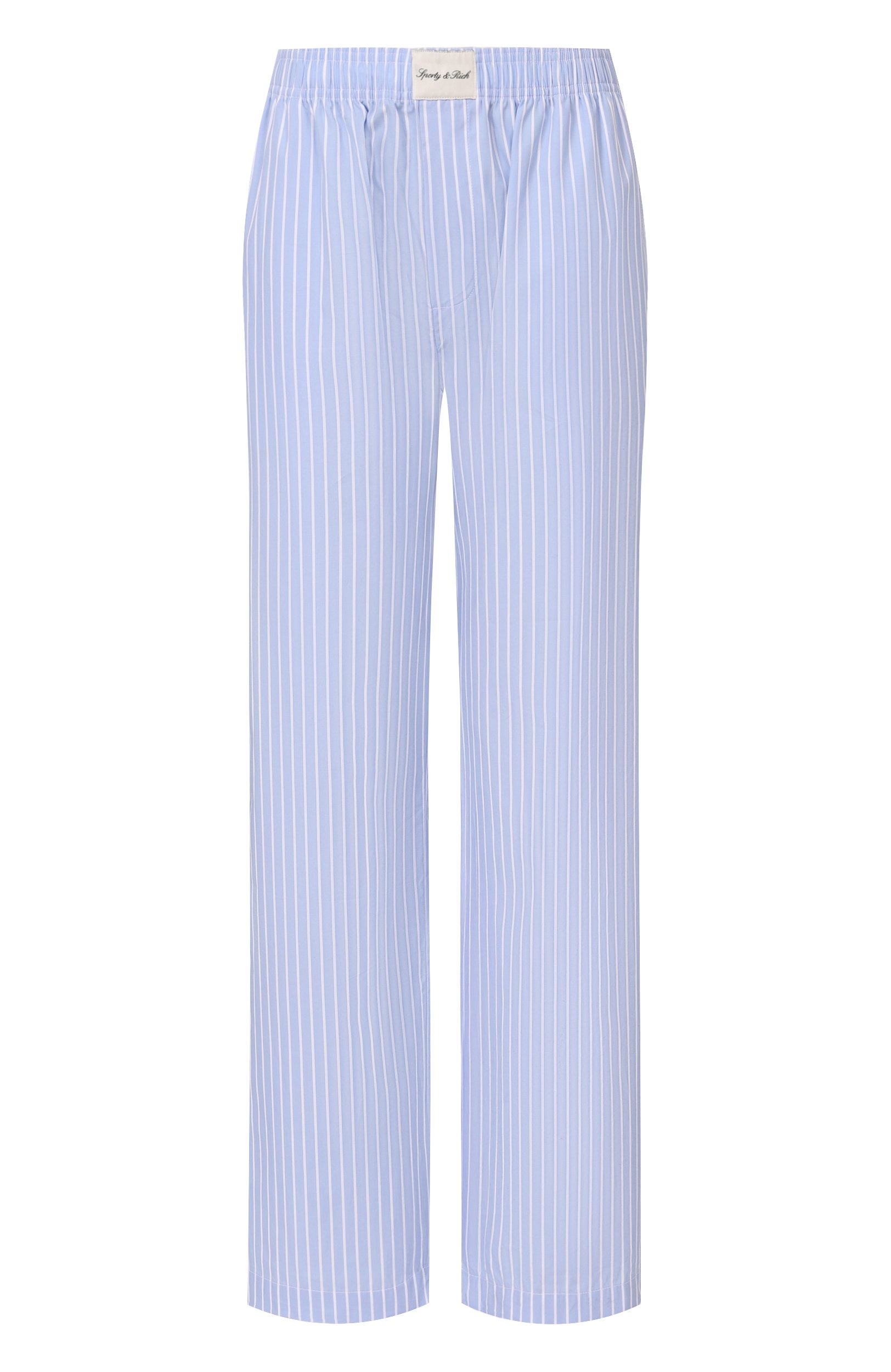 Хлопковые брюки SPORTY AND RICH, арт. PA07874326BL154, фото 1