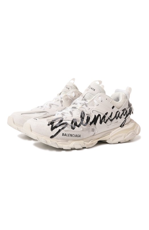 Комбинированные кроссовки Track Balenciaga 542023/WTRHW Белый 542023/WTRHW