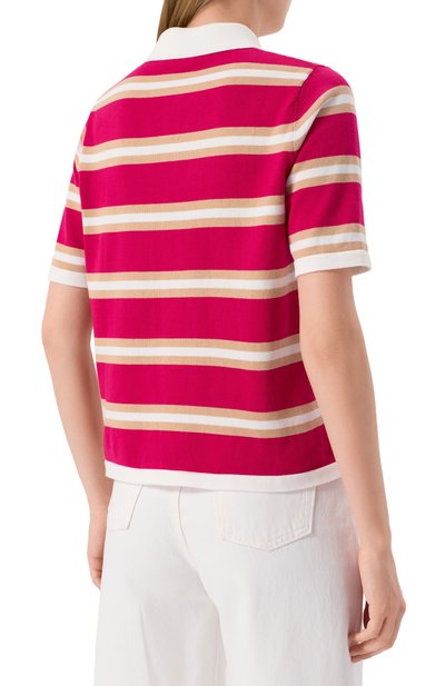 Хлопковое поло ADDICTED розового цвета по цене 16700 руб., арт. TS2506.712-713, фото 4 Хлопковое поло ADDICTED, арт. TS2506.712-713, фото 4